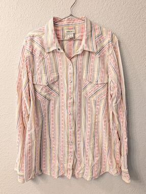 ARIAT Button Down Western Shirt Women's Size XL